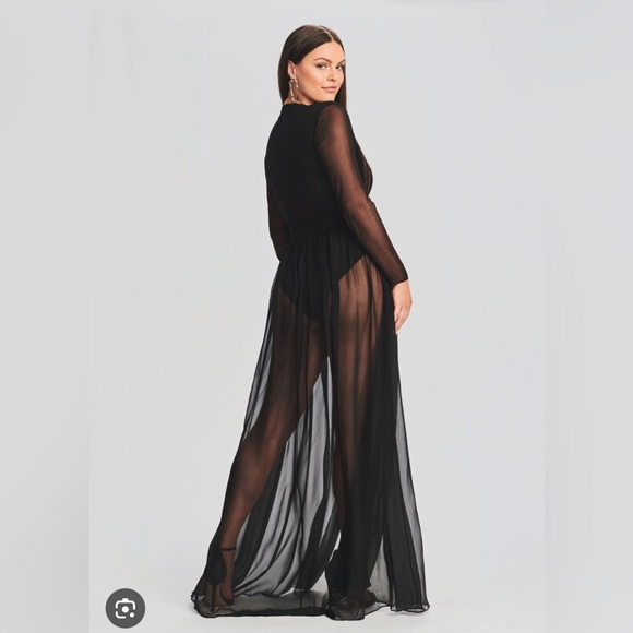 Retrofete Angela Silk Sheer Dress - Picture 2 of 8